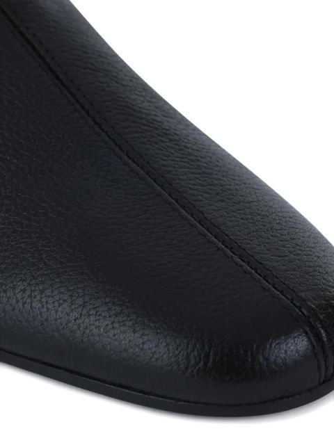 TOTEME zip leather boots - Black