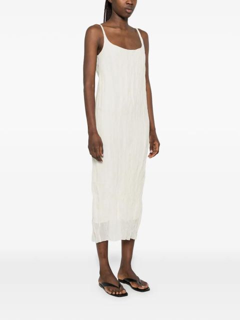 Róhe textured square-neck dress - Neutrals