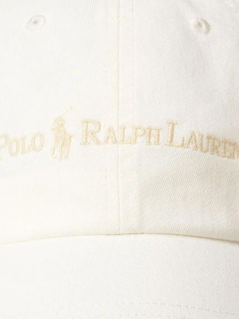Polo Ralph Lauren czapka z daszkiem bawełniana kolor biały gładka 211967360