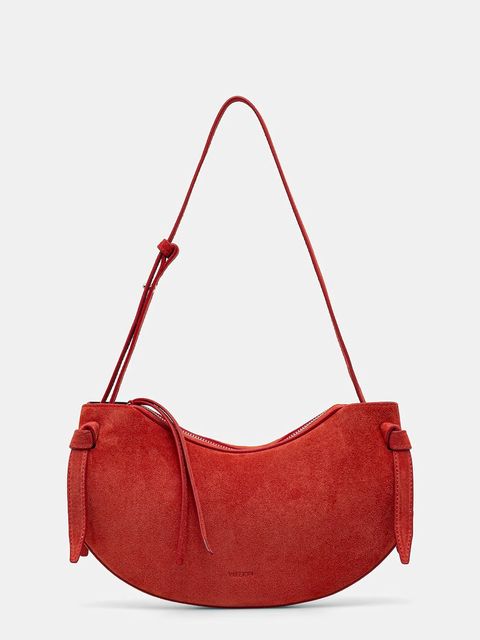 Yuzefi torebka zamszowa FORTUNE COOKIE kolor czerwony YUZPF25-HB-FC-S022 - zdjęcie produktu nr 1