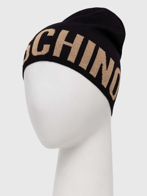 Moschino czapka z wełną