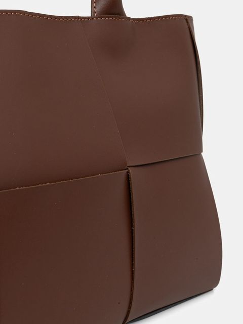 Answear.LAB torebka skórzana kolor bordowy