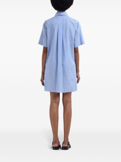 Marni striped shirt mini dress - Blue
