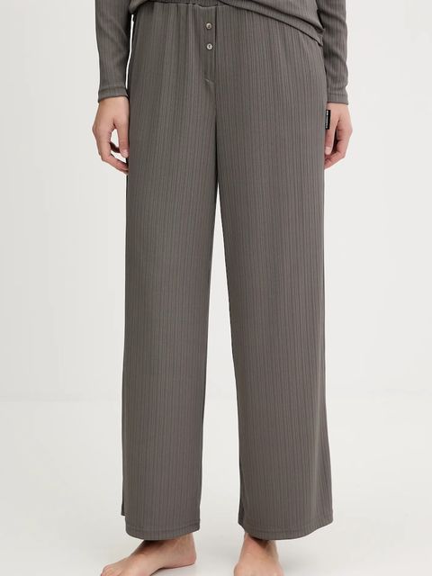 Karl Lagerfeld piżama ESSENTIAL damska kolor brązowy A3W45005