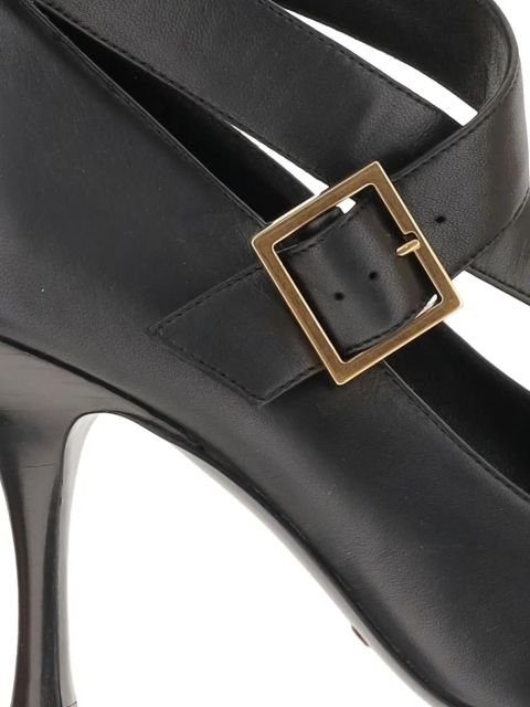 KHAITE 85mm leather heeled pumps - Black