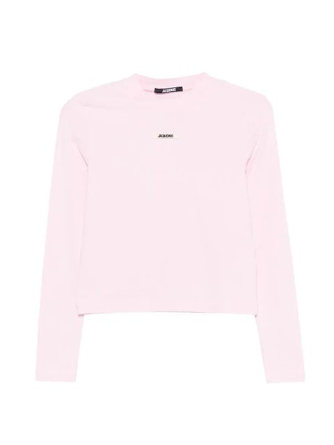 Jacquemus Gros Grain logo T-shirt - Pink - zdjęcie produktu nr 1