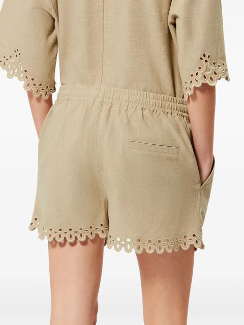 MARANT ÉTOILE BALYME drawstring eyelet shorts - Neutrals