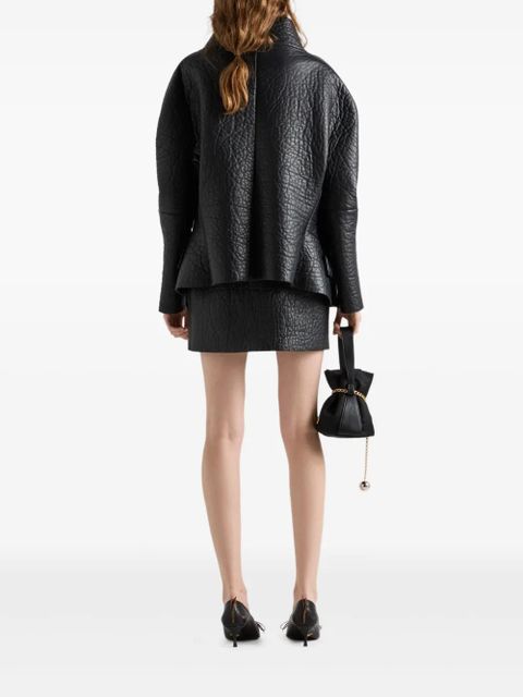 Prada nappa leather jacket - Black