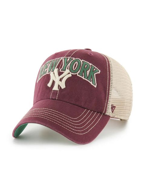 47 brand czapka z daszkiem MLB New York Yankees kolor bordowy B-TSCLA17LAP-KM - zdjęcie produktu nr 1