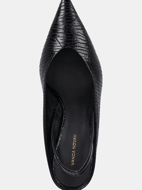 Vanda Novak szpilki skórzane Lucy kolor czarny Lucy
