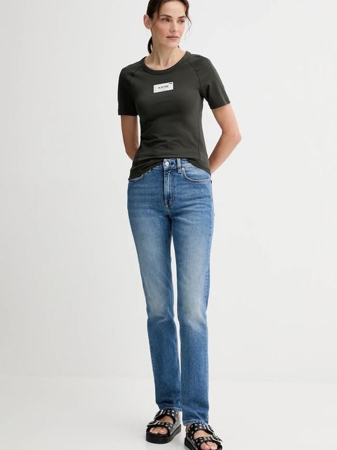 G-Star t-shirt bawełniany damski kolor zielony D27741.D961 - zdjęcie produktu nr 2