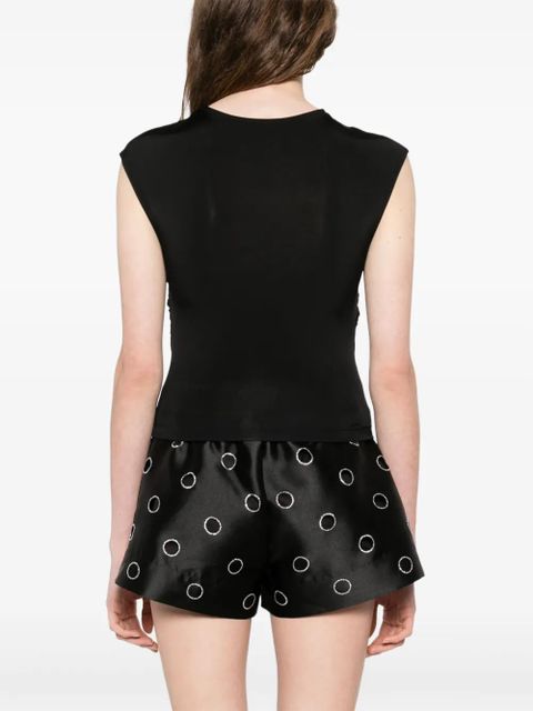 SANDRO knot-detail vest - Black