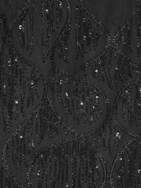 ROTATE BIRGER CHRISTENSEN sequin-embellished fringe skirt - Black