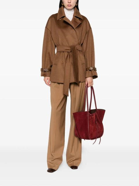 Max Mara belted double-breasted coat - Brown