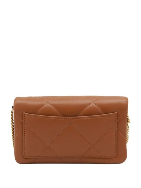 Tory Burch Kira diamond-quilt logo-plaque crossbody bag - Brown - zdjęcie produktu nr 1