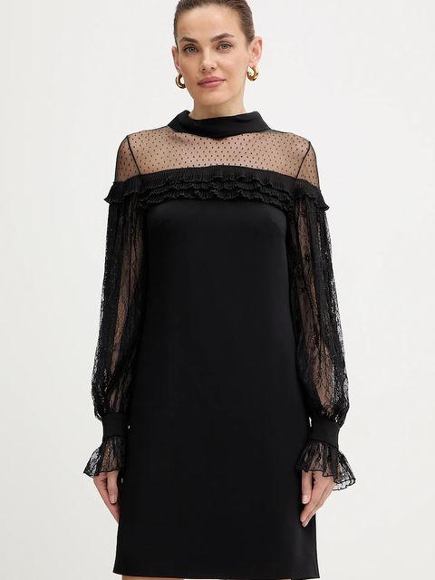 Luisa Spagnoli sukienka kolor czarny mini prosta 542393 - zdjęcie produktu nr 1