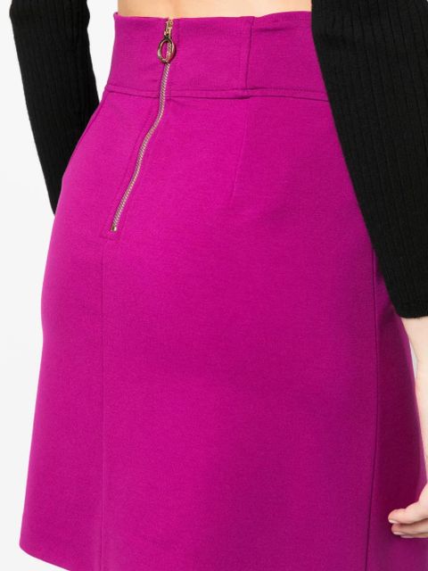 PINKO panelled high-waisted skirt - Purple