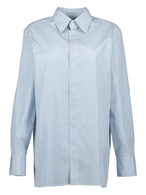 Saint Laurent striped cotton shirt - Blue - zdjęcie produktu nr 1