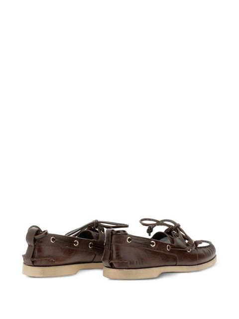 Golden Goose leather lace-up loafers - Brown - zdjęcie produktu nr 2