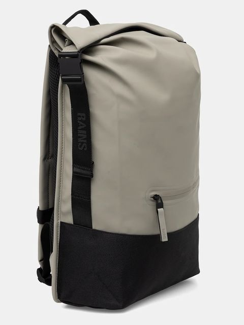 Rains plecak 14320 Trail Rolltop Backpack kolor zielony duży gładki 14320 - zdjęcie produktu nr 2