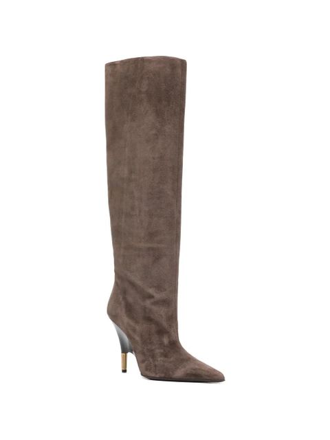 KHAITE Bella knee-high boots - Brown - zdjęcie produktu nr 2