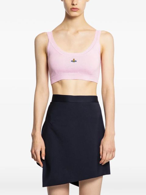 Vivienne Westwood Bea embroidered tank top - Pink - zdjęcie produktu nr 1