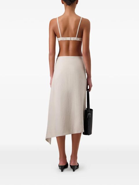 Coperni knotted flower midi skirt - Neutrals