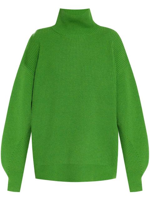 Sportmax wool-cashmere high-neck jumper - Green - zdjęcie produktu nr 1