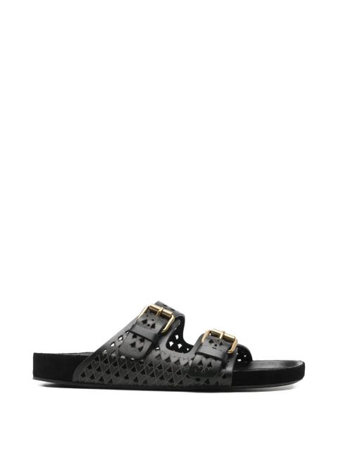ISABEL MARANT Lennyo cutout buckle flat sandals - Black - zdjęcie produktu nr 1