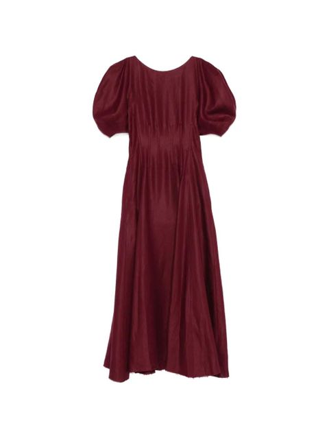 Gabriela Hearst puff-sleeve maxi dress - Red - zdjęcie produktu nr 1