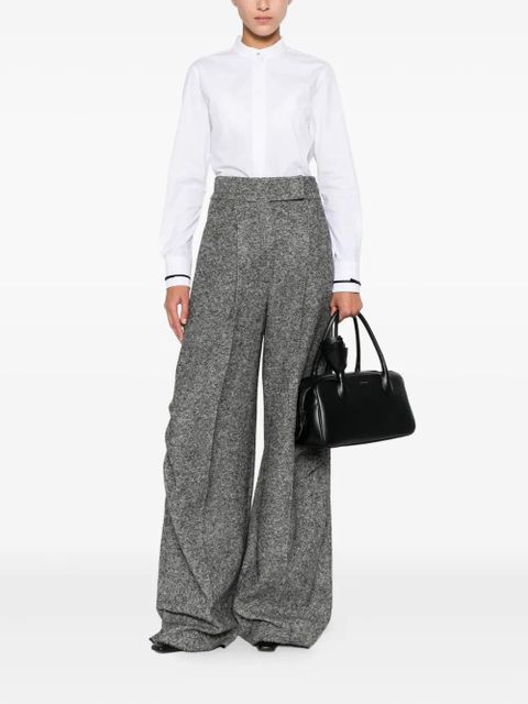 Max Mara Otranto piped-trim shirt - White