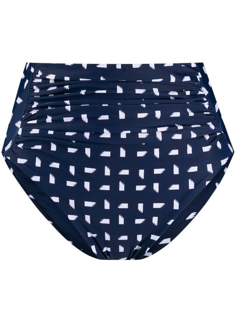 Self-Portrait high-waisted bikini bottoms - Blue - zdjęcie produktu nr 1