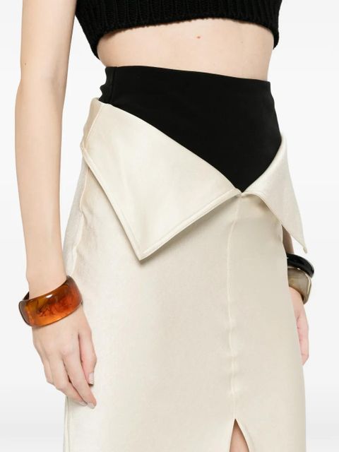 Nanushka split front long skirt - Neutrals