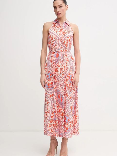 Marc Aurel sukienka kolor pomarańczowy maxi rozkloszowana 6971-1000-24791 - zdjęcie produktu nr 1