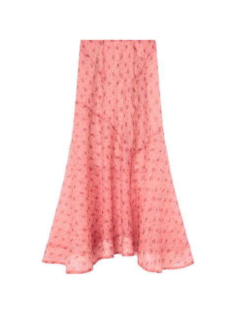 GANNI floral midi skirt - Pink - zdjęcie produktu nr 1