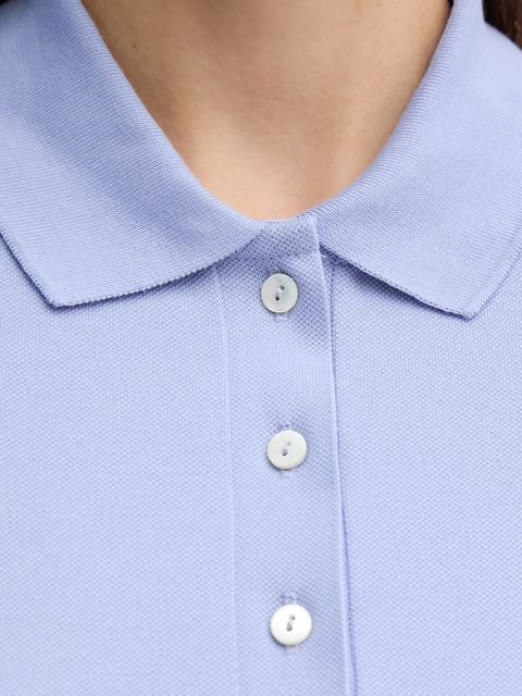 Lacoste polo damski kolor niebieski PF5462