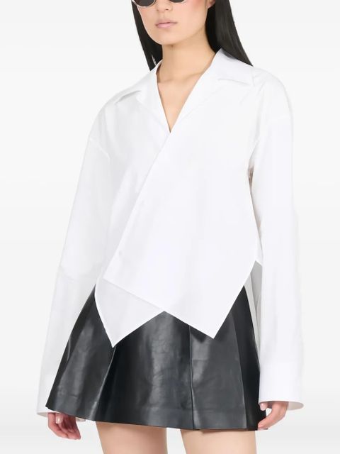 LOEWE asymmetric-hem shirt - White - zdjęcie produktu nr 1