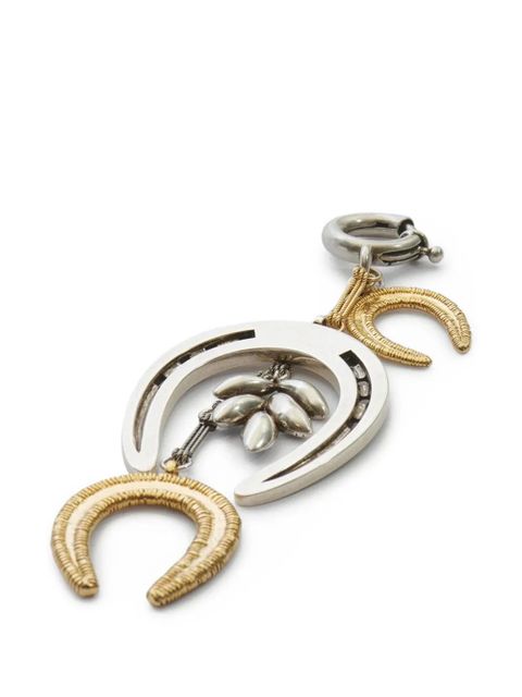 ISABEL MARANT Byrne two-tone horseshoe-detail keyring - Silver - zdjęcie produktu nr 2