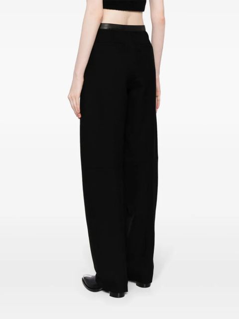 Alexander Wang belted wool trousers - Black