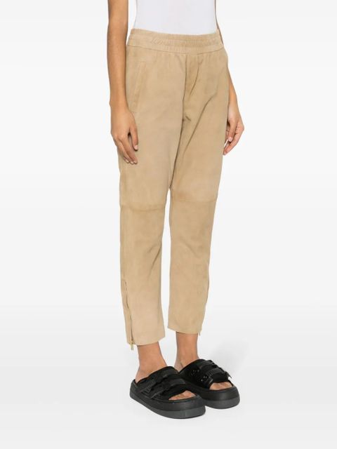 Golden Goose slim-fit suede trousers - Neutrals