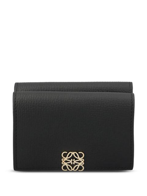 LOEWE Anagram Trifold leather wallet - Black - zdjęcie produktu nr 1