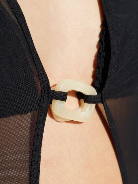 Bond-eye Harper cutout-detail cover up - Black