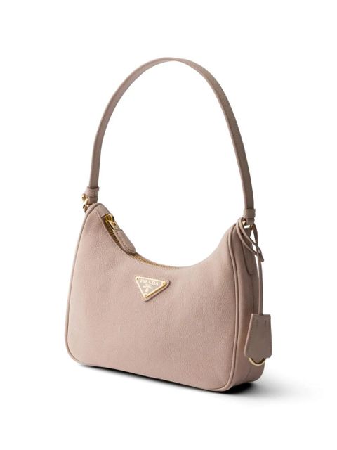 Prada Re-Edition 2005 nubuck and Saffiano leather mini-bag - Pink