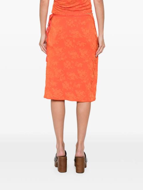 SIR. Blanca midi skirt - Orange