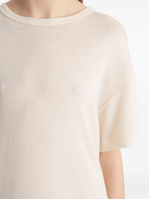 KHAITE Maeve short-sleeve T-shirt - Neutrals
