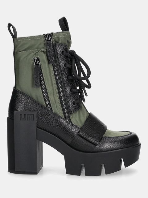 United Nude botki Grip Combat Mid damskie kolor zielony na słupku 10962904165