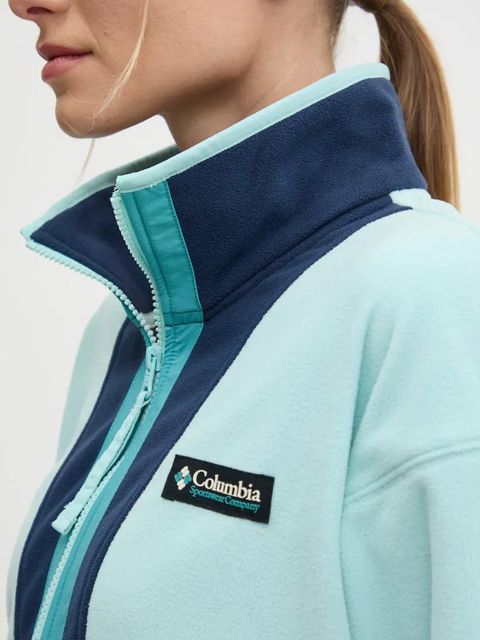 Columbia bluza polarowa Backbowl II FZ Fleece kolor turkusowy wzorzysta 2092163