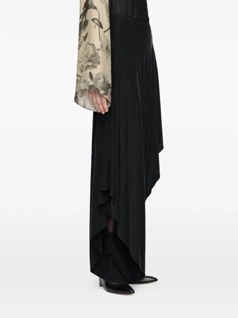 Maison Margiela draped asymmetric midi skirt - Black
