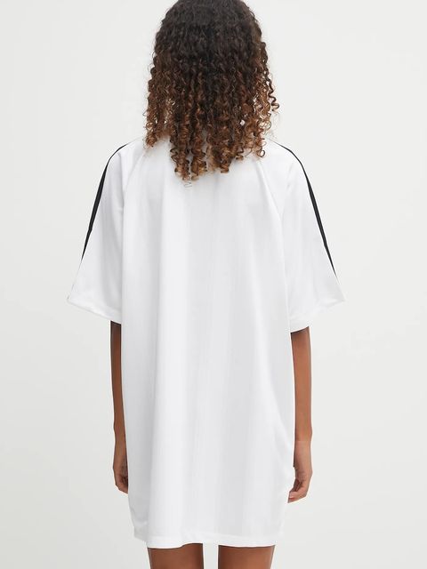 adidas Originals sukienka Jacquard Dress kolor biały mini oversize KB8153 - zdjęcie produktu nr 2