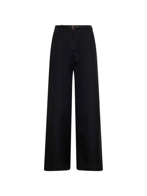Max Mara belted wide-leg trousers - Black - zdjęcie produktu nr 1